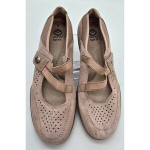 Earth Spirit Womens Size 8 Tan Suede Mary Jane Shoes